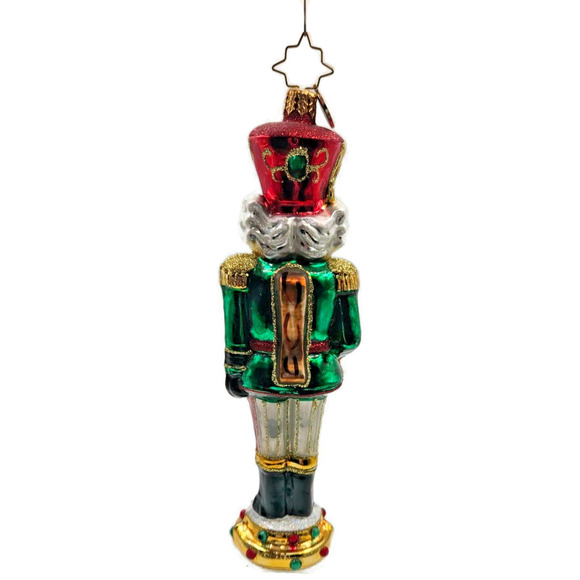 Christopher Radko Attention Tall Nutcracker Soldier Christmas Tree Ornament - Picture 7 of 14